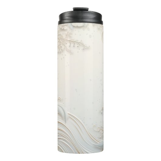 Elegante kerstreismok – Vakantie Thermal Cup Thermosbeker (Voorkant)