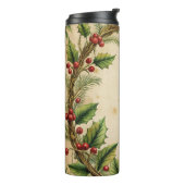 Elegante kerstreismok – Vakantie Thermal Cup Thermosbeker (Gedraaid links)