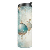 Elegante kerstreismok – Vakantie Thermal Cup Thermosbeker (Gedraaid links)