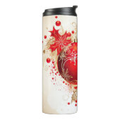 Elegante kerstreismok – Vakantie Thermal Cup Thermosbeker (Gedraaid links)