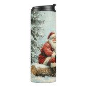 Elegante kerstreismok – Vakantie Thermal Cup Thermosbeker (Gedraaid links)