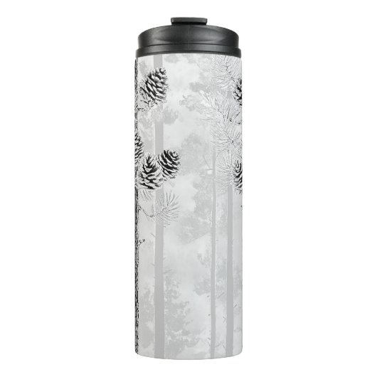 Elegante kerstreismok – Vakantie Thermal Cup Thermosbeker (Voorkant)
