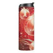 Elegante kerstreismok – Vakantie Thermal Cup Thermosbeker (Gedraaid links)