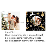 Elegante Kerstrendier Foto Donkergroen Cadeaupapier