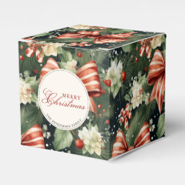 Elegante kerstsfeer gepersonaliseerd bedankdoosjes