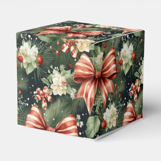 Elegante kerstsfeer gepersonaliseerd bedankdoosjes (Achterkant)