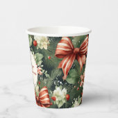 Elegante kerstsfeer gepersonaliseerd papieren bekers (Links)
