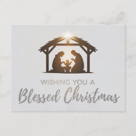 Elegante kerststal kerst Kaart