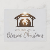 Elegante kerststal kerst Kaart (Voorkant)