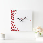 Elegante kerstster wandklok (Huis)