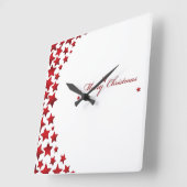 Elegante kerstster wandklok (Hoek)