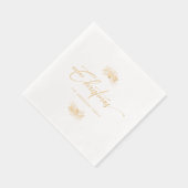 Elegante kersttypografie Folie gestempeld servette Folie Servetten (Rechts)