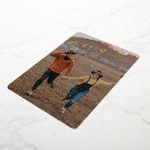 Elegante Kersttypografie Script Folie Feestdagenkaart (Gedraaid)