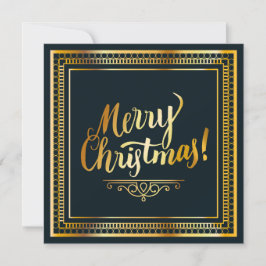 Elegante kerstvakantie aangepaste foto plat kaart