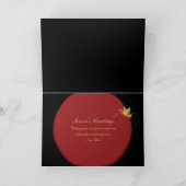 Elegante kerstvakantie duif rust feestdagen kaart (Binnen)