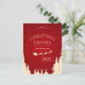 Elegante kerstvakantie Kaart (Staand voorkant)