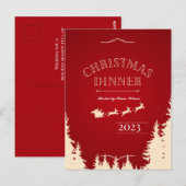 Elegante kerstvakantie Kaart (Voorkant / Achterkant)