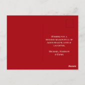 Elegante kerstvakantie Kaart (Achterkant)