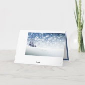 Elegante Kerstvakantie Winter Sneeuwboom Kaart (Achterkant)