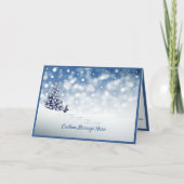 Elegante Kerstvakantie Winter Sneeuwboom Kaart (Voorkant)