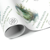 Elegante Kerstversiering Bedrijfsbedrijf Cadeaupapier (Rol Hoek)