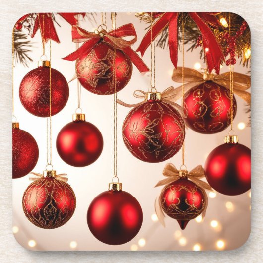 Elegante Kerstversiering Bier Onderzetter (Voorkant)