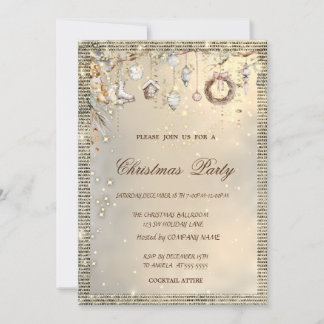 Elegante kerstversiering Gouden Kerst Kaart