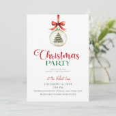Elegante kerstversiering  Kerstfeest  Kaart (Staand voorkant)