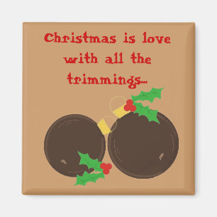 Elegante kerstversiering magneet