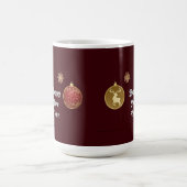 Elegante kerstversieringen met rendieren koffiemok (Center)