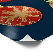 Elegante kerstversieringen perfect poster (Hoek)
