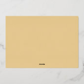 Elegante Kerstvreugde Wit Goud Folie Feestdagenkaart (Achterkant)