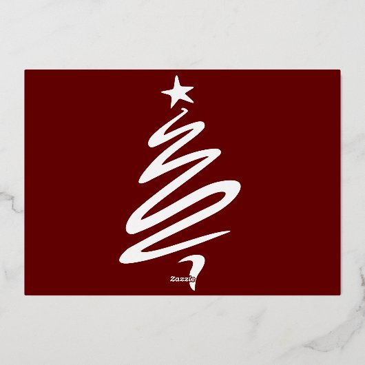 Elegante Kerstwensen Familie Fotocollage Folie Feestdagenkaart (Achterkant)