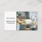 Elegante keuken verbouwing & constructie visitekaartje (Voorkant)