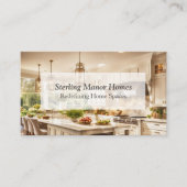 Elegante keuken verbouwing & constructie visitekaartje (Voorkant)