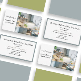 Elegante keukenrenovatie en -constructie visitekaartje
