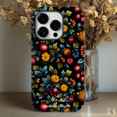 Elegante Khokhloma Bloemen in rijke, levendige kle Case-Mate iPhone Case