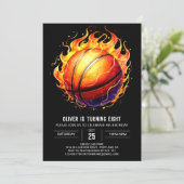 Elegante Kinder basketbal Verjaardag Kaart (Staand voorkant)