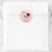 Elegante kinderwagen Baby shower Sticker (Tas)