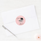 Elegante kinderwagen Baby shower Sticker (Envelop)