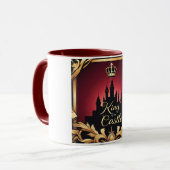Elegante King Castle Silhouette Design Dad Mok (Voorkant links)