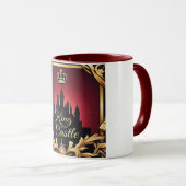 Elegante King Castle Silhouette Design Dad Mok (Voorkant rechts)