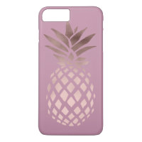 elegante kip helder roze goud tropische ananas