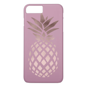 elegante kip helder roze goud tropische ananas Case-Mate iPhone case