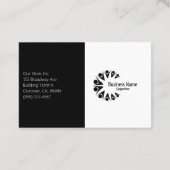 Elegante klant bedankt visitekaartje (Achterkant)