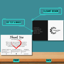 Elegante klant bedankt