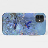 Elegante Klasse Blauwe Vogels Blauwe Vogels Case-Mate iPhone Case (Achterkant (horizontaal))