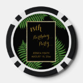 Elegante Klasse Bracken 18e Verjaardag Poker Chips (Achterkant)