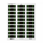 Elegante Klasse Bracken Bruiloft Etiket (Full Sheet)