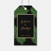 Elegante Klasse Bruidsfeest Bracken Cadeaulabel (Voorkant)